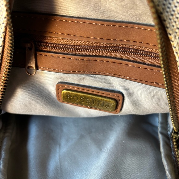 Rosetti Cream and Brown Sling Bag - Picture 6 of 13